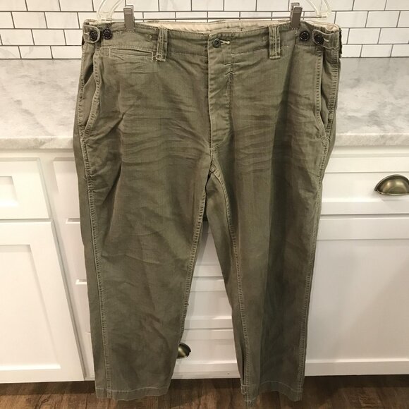 Polo Ralph Lauren Pants Mens 38 X 32 Olive Green Surplus GI Fit Military Utility - Picture 1 of 16